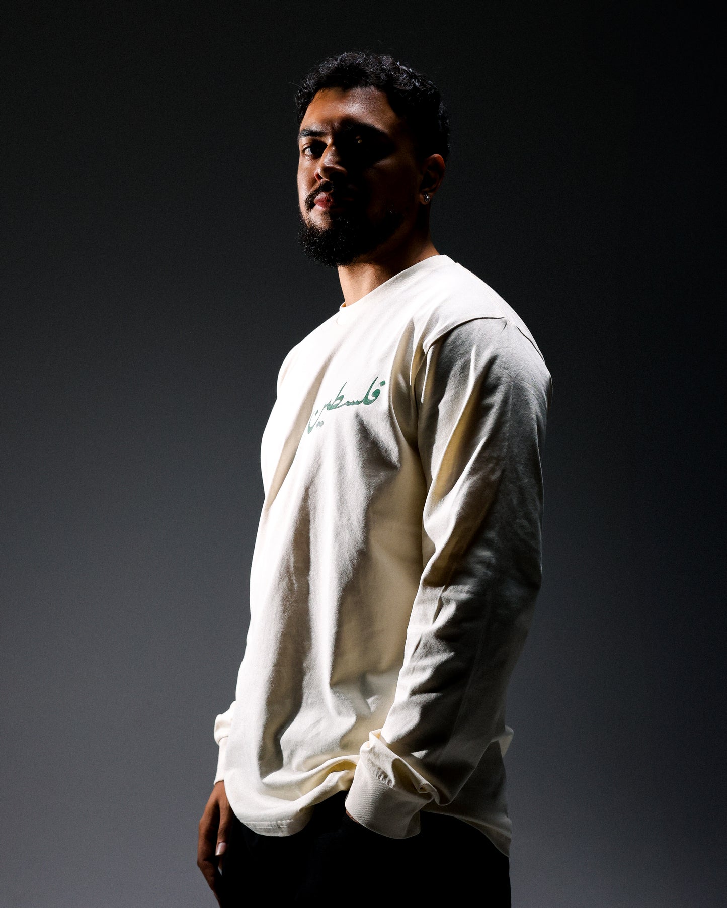 Roots // Palestine (فلسطين) - Ecru Long Sleeve