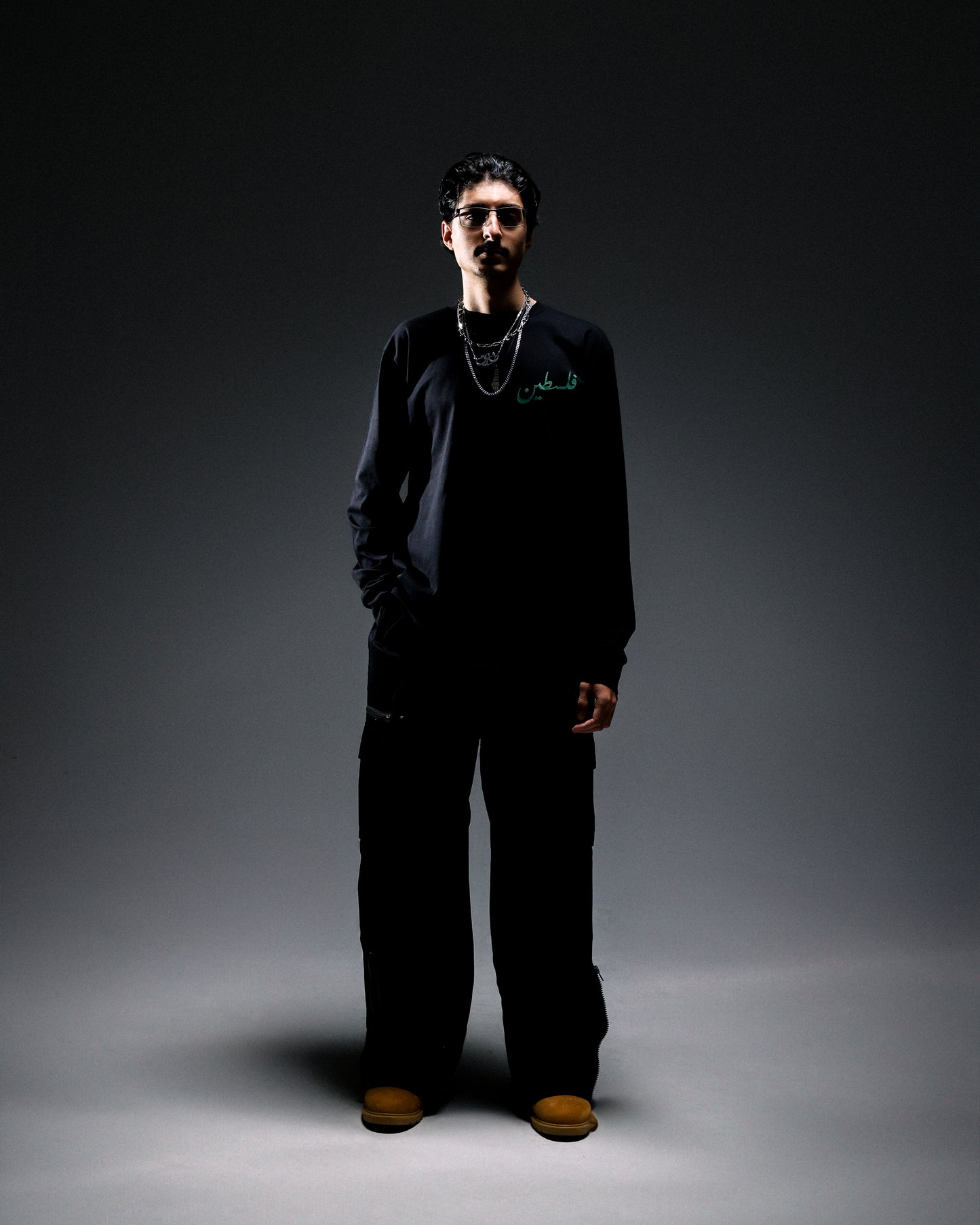 Roots // Palestine (فلسطين) - Black Long Sleeve