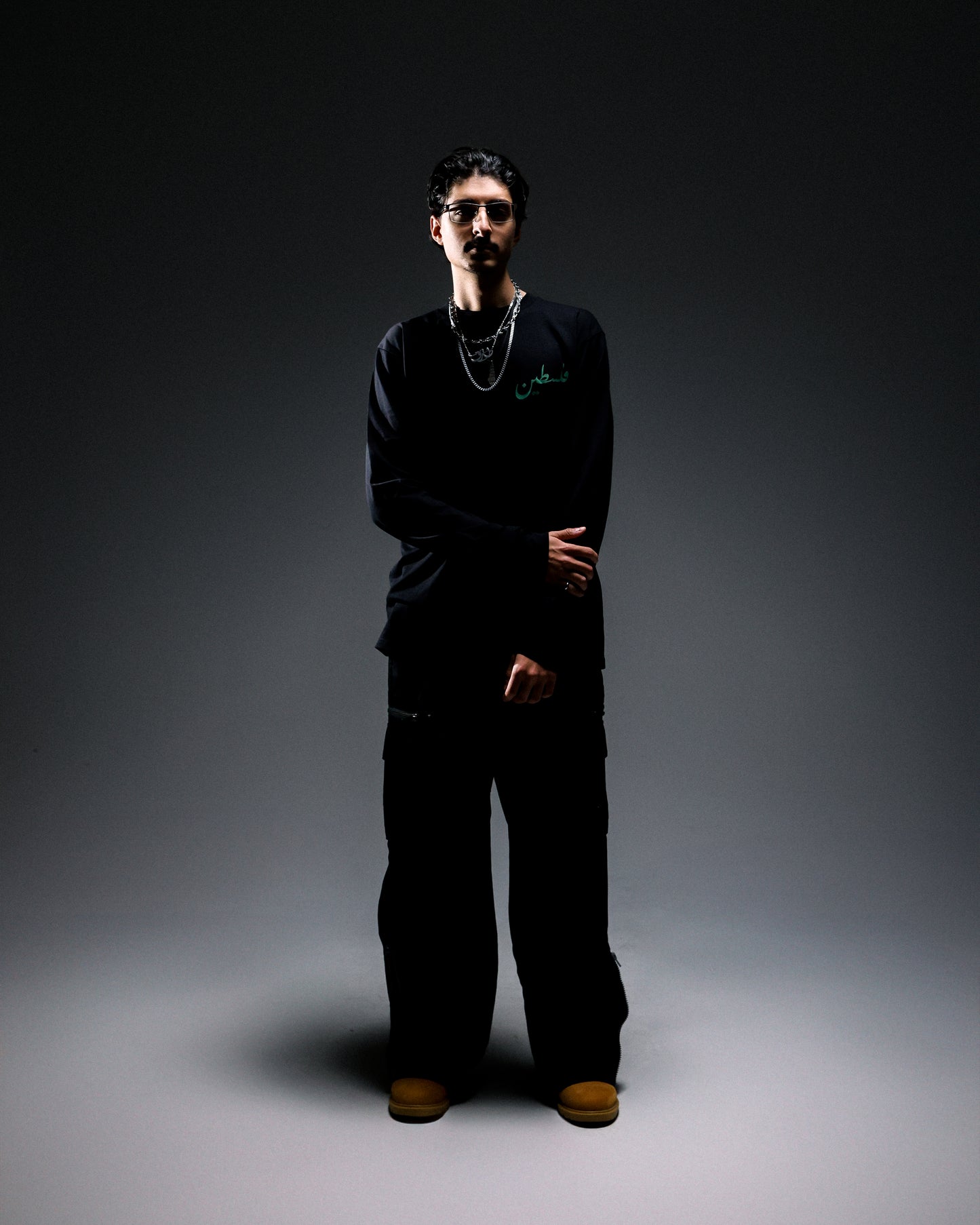 Roots // Palestine (فلسطين) - Black Long Sleeve