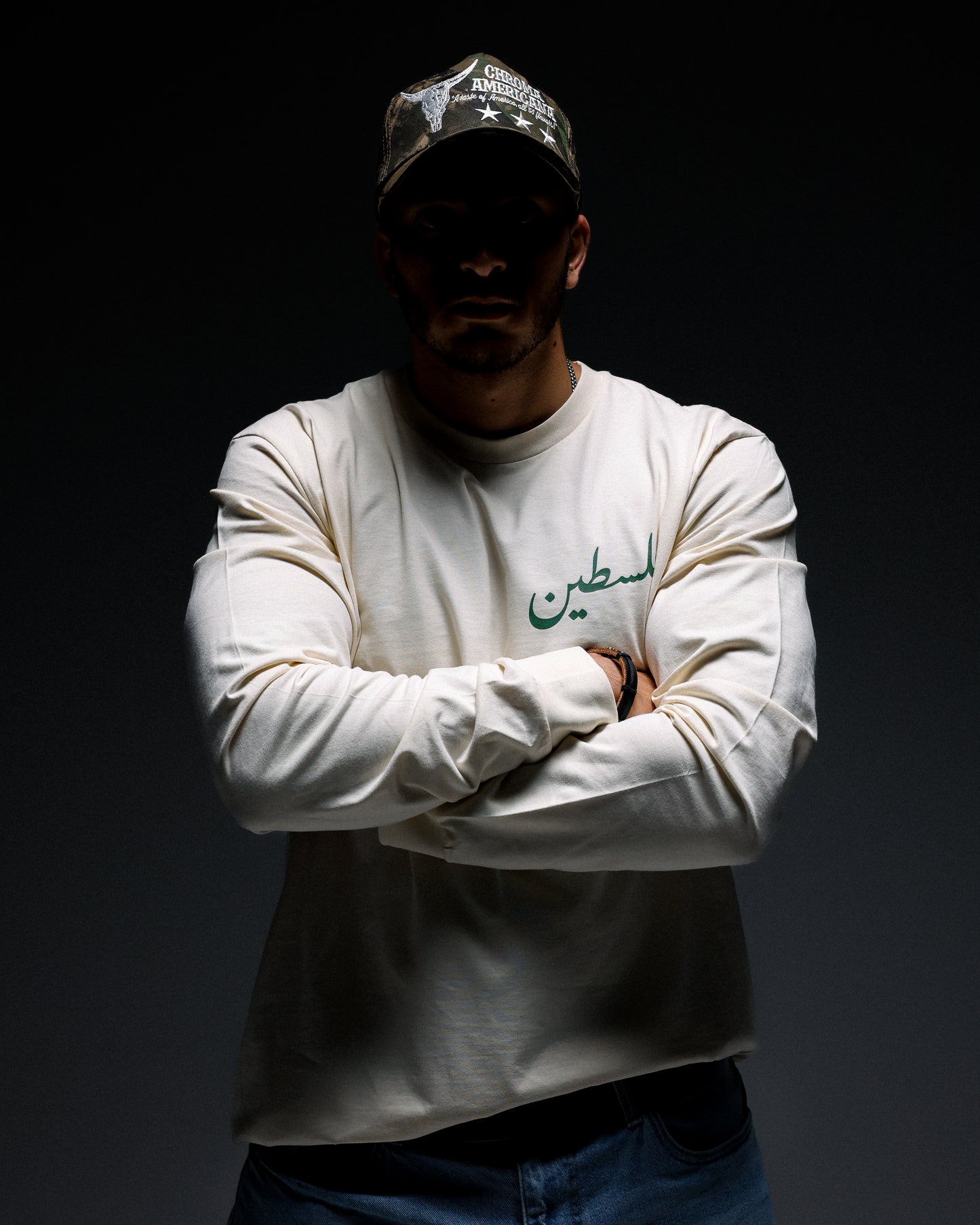 Roots // Palestine (فلسطين) - Ecru Long Sleeve