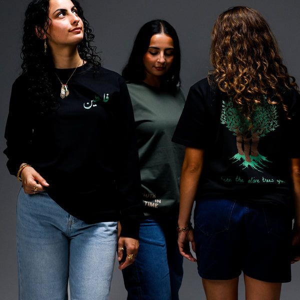 Roots // Palestine (فلسطين) - Black Long Sleeve